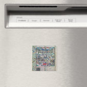 Gesichtszüge und Tugenden auf Erden Magnet (In Situ (Geschirrspüler))