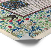 Gesichtszüge und Tugenden auf Erden Poster (Ecke)