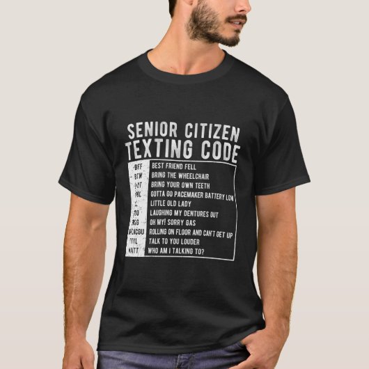 Gesimst Senioren-Code T-Shirt (Vorderseite)