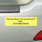 Gesorgt um CO2-Emissionen??? Brunnen… HALT BREAT… Autoaufkleber (Auf Auto)