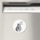 gespaltene gemusterte Birne Magnet (In Situ (Geschirrspüler))