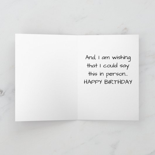 GESPALTETE HERZSENDE "DENKEN SIE AN IHRE GEBURTSKA KARTE (Innenseite)