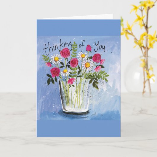 GESPALTETE HERZSENDE "DENKEN SIE AN IHRE GEBURTSKA KARTE (Gelbe Blume)