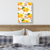 Gespannte Leinwanddruck Happy Oranges  (Insitu (Schlafzimmer))