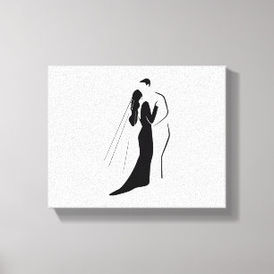 Gespannte Leinwanddruck - Hochzeit