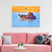 Gespannter Leinwanddruck (Insitu (Wohnzimmer))