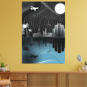 Gespannter Leinwanddruck (Insitu (Wohnzimmer))