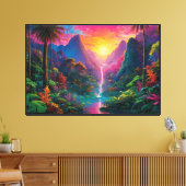Gespannter Leinwanddruck (Insitu (Wohnzimmer))