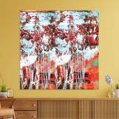 Gespannter Leinwanddruck – Corrosion Pulse (Insitu (Wohnzimmer))
