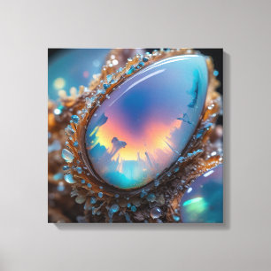 Gespannter Leinwanddruck (Fire Opal-9)