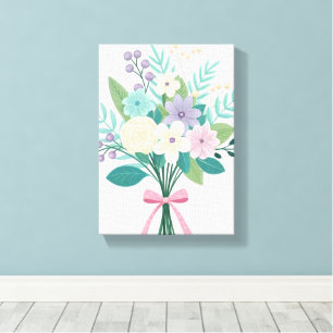 Gespannter Leinwanddruck Schöne Blumen Floral