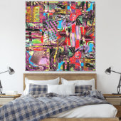 Gespannter Leinwanddruck – Urbane Fraktale (Insitu (Schlafzimmer))