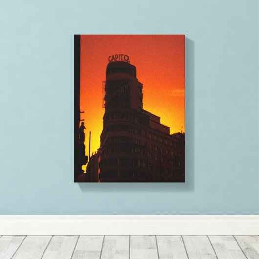 Gespanntes Gewebe Leinwanddruck (Insitu (Holzboden))