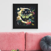 Gespanntes Gewebe - Nachtschmetterling Leinwanddruck (Insitu (Wohnzimmer))