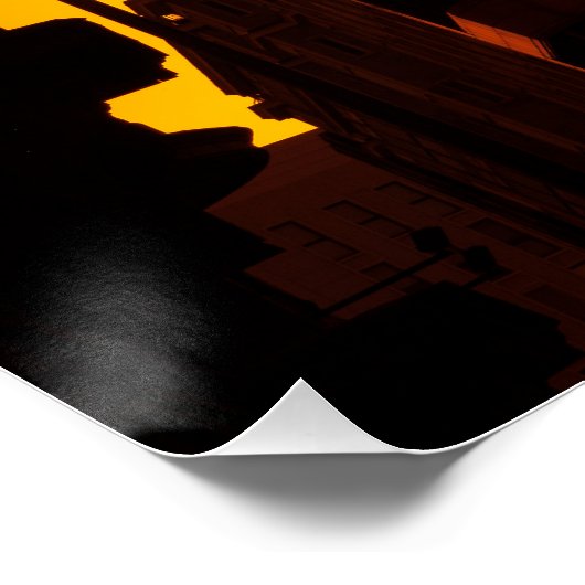 Gespanntes Gewebe Poster (Ecke)