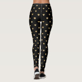 Gespeicherte Goldherzen Leggings (Rückseite)