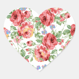 Gespeicherte Rose von BobCatDesign Herz-Aufkleber
