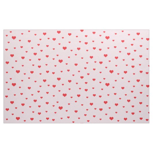 Gespeicherte rote Herzen auf hellrosa Farbe Stoff (Yard (91,4 cm))