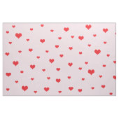 Gespeicherte rote Herzen auf hellrosa Farbe Stoff (Fat Quarter (45,7 x 55,9 cm))
