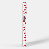 Gespeicherte rote Herzen auf Weiß Case-Mate iPhone Hülle (Rückseite / Rechts)