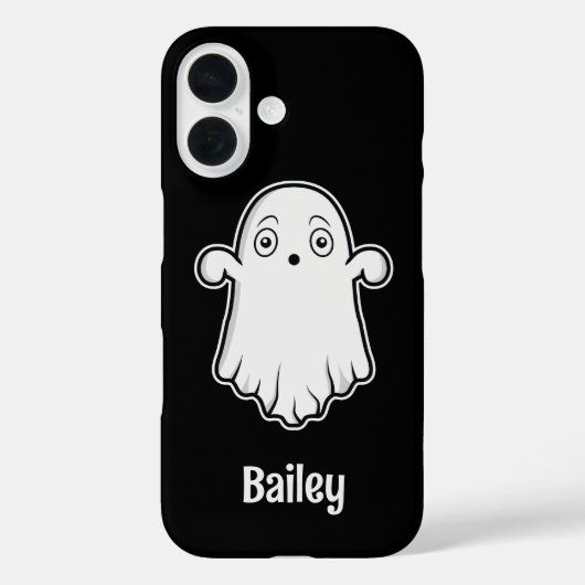 Gespeicherter Cartoon Ghost und personalisierbarer Case-Mate iPhone Hülle (Rückseite)