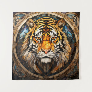 Gespeichertes Glas Tiger Wandteppich