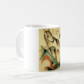 Gespeichertes Mythisches Tier (von Franz Marc) Kaffeetasse (Vorderseite Links)
