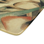 Gespeichertes Mythisches Tier (von Franz Marc) Schneidebrett (Ecke)