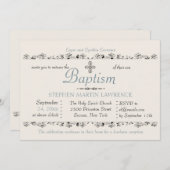 Gespeichertes Sacrament Religiöse Einladung (blau) (Vorne/Hinten)