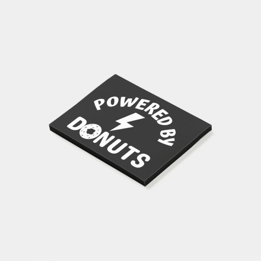 gespeist von Donuts Post-it Klebezettel (angewinkelt)
