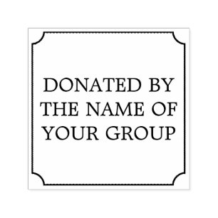 Gespendet durch Schablone Permastempel