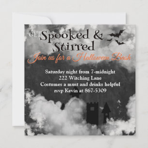 Gespendetes und Stirred Halloween-Party Einladung