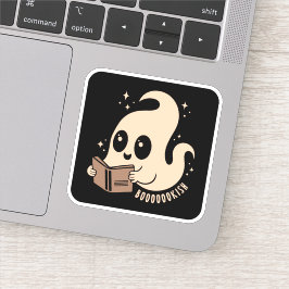 Gespenst buchen aufkleber