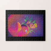 Gespenst eines Mango-Popskels abstrakte digitale K Puzzle (Horizontal)