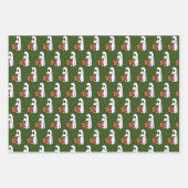 Gespenst mit Beutel Trick oder Behandlung Geschenkpapier Set (Vorderseite 3)