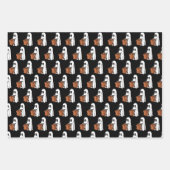 Gespenst mit Beutel Trick oder Behandlung Geschenkpapier Set (Vorderseite)
