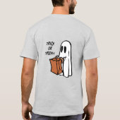 Gespenst mit Beutel Trick oder Tretbeutel T-Shirt (Rückseite)