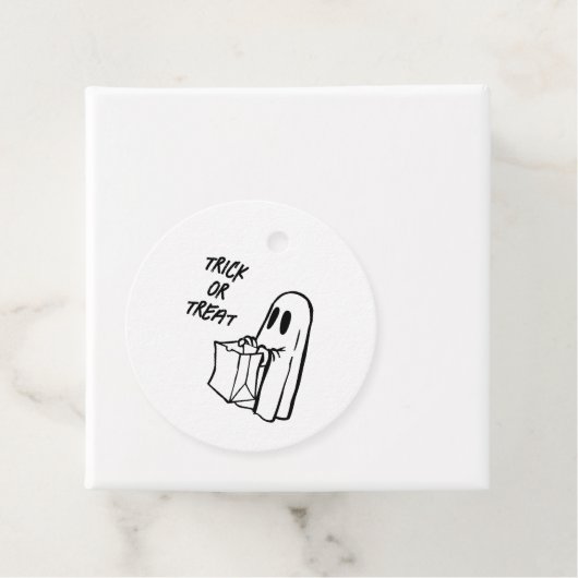 Gespenst mit Taschentrick oder Treppenhaus Geschenkanhänger (Beispiel)