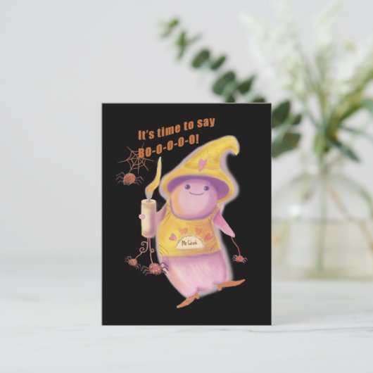 Gespenst Postkarte (Stehend Vorderseite)