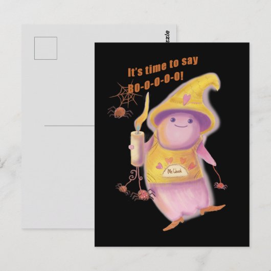 Gespenst Postkarte (Vorne/Hinten)