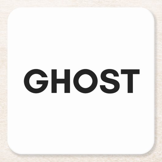 Gespenst Rechteckiger Pappuntersetzer (Vorderseite)