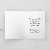 "Gespenst-tacular Halloween-Hochzeit!" - Geist Karte (Innenseite)