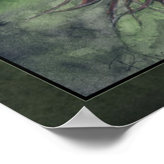 Gespenste Melodien: Geigenposter Poster (Ecke)