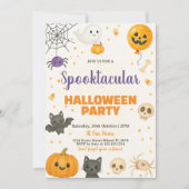 Gespenster, Fledermäuse & Trick-oder-Leckerei-Bash Einladung (Vorderseite)