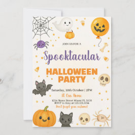 Gespenster, Fledermäuse & Trick-oder-Leckerei-Bash Einladung