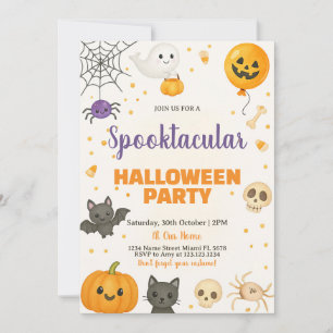 Gespenster, Fledermäuse & Trick-oder-Leckerei-Bash Einladung