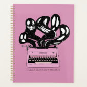 Gespenster in einem rosa Schreibmaschinenplaner Planer (Vorderseite)