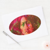 Gespenster Ovaler Aufkleber (Umschlag)