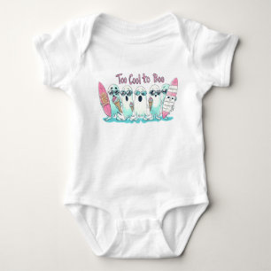 Gespenster Surfer und Eis, Halloween Fun Baby Strampler
