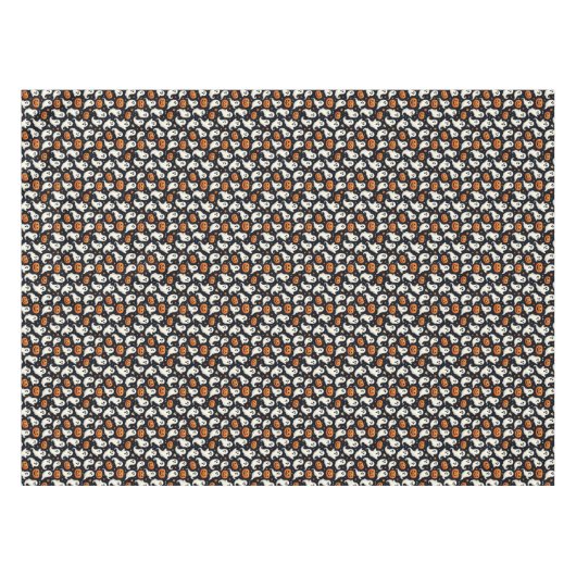 Gespenster und Jack o'Lanterns Tischdecke (Vorderseite (Horizontal))
